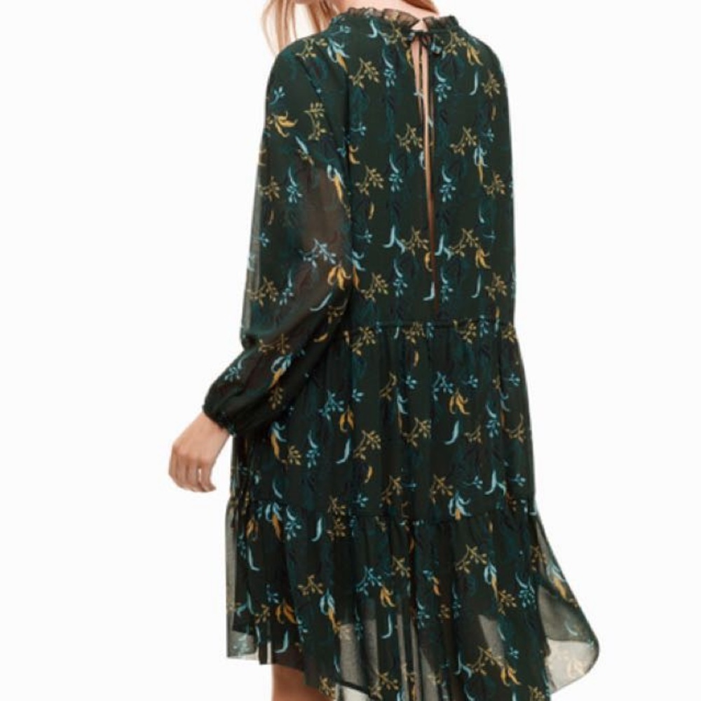 Aritzia Wilfred black floral oversized Leman dress - size 2 (Medium) - Picture 3 of 8